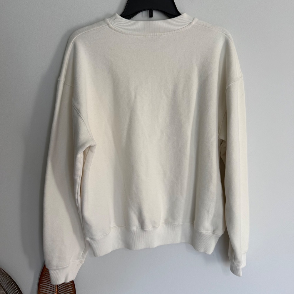 Fiorucci Angels Graphic Sweatshirt Cream White Crewneck Pullover Oversized Small - Picture 8 of 9